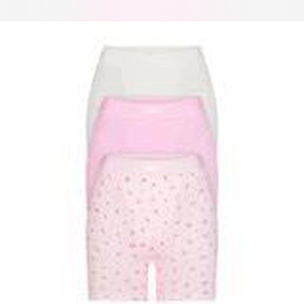 SKIMS Women's Pajama Shorts Set - White, Pink, Patterned - NEVER WORN